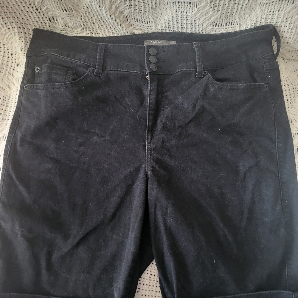 Torrid Black Denim Shorts